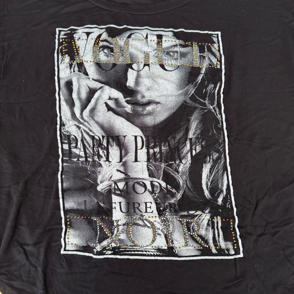 Vogue Bedazzled Women’s Black TShirt